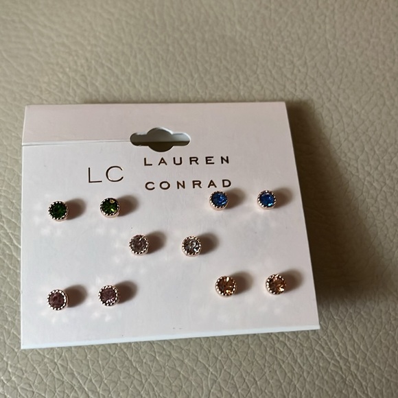 Lauren Conrad delicate studs. 5 pair. New. Rose gold! - Picture 1 of 4